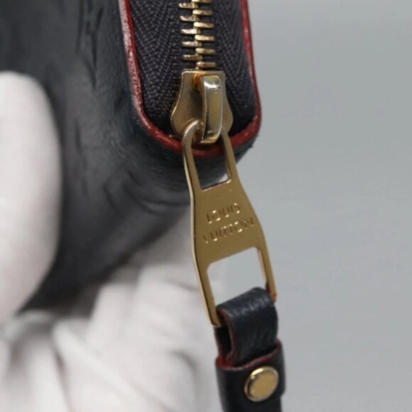 LOUIS VUITTON Empreinte Zippy Wallet Navy Marine Rouge M62121 LV Auth fm4618 - Picture 7 of 16